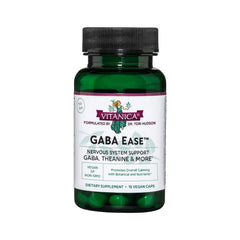 Vitanica GABA Ease bottle shown for calming support during stress