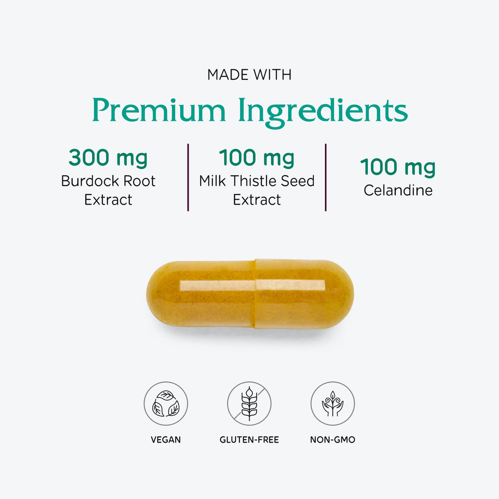Vitanica Hepafem capsules close-up showcases vegetarian-friendly formulation.