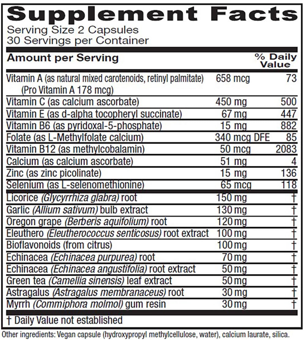 Vitanica Immune Symmetry capsules closeup highlighting plant-based ingredients and capsule form.