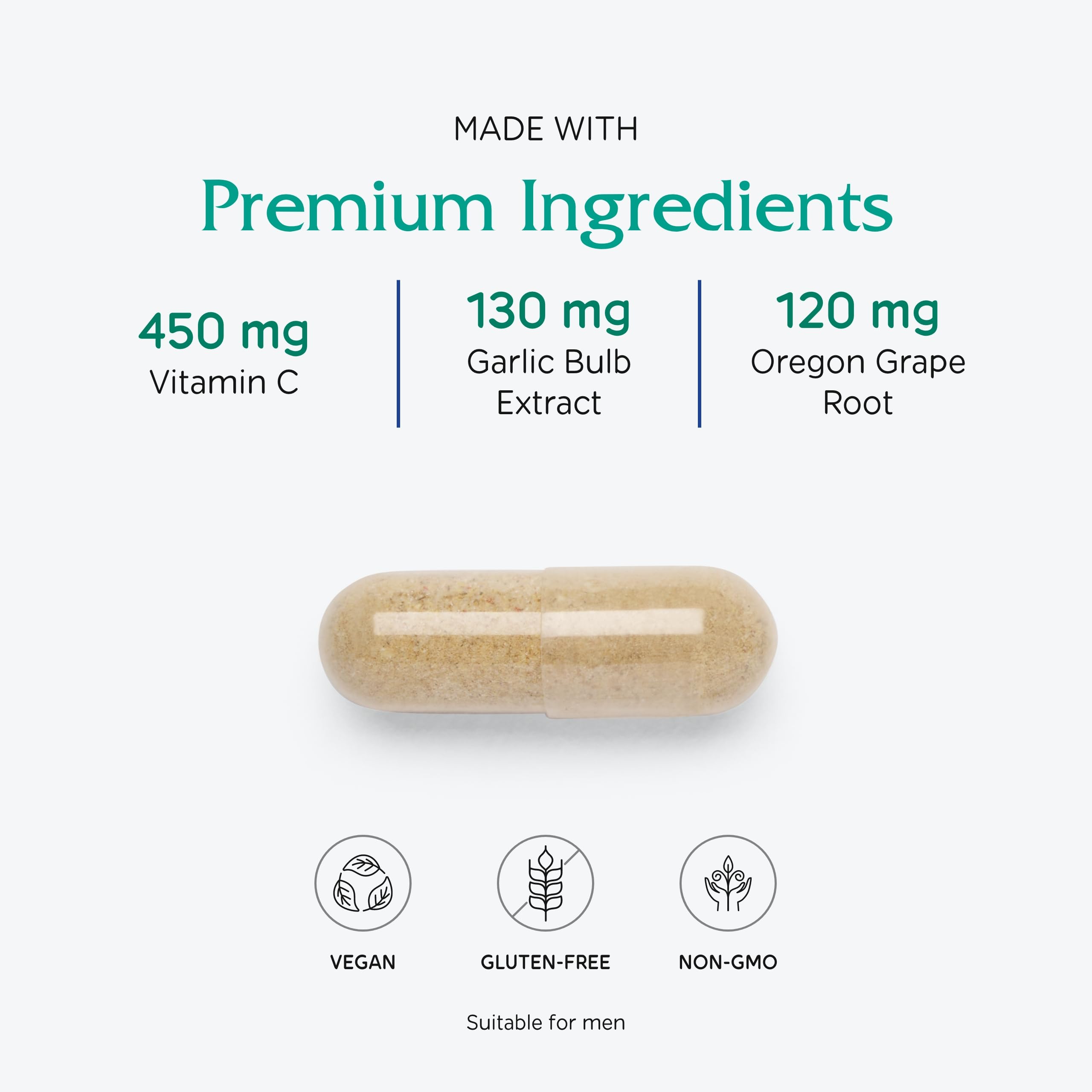 Vitanica Immune Symmetry packaging showing vegan-friendly design.