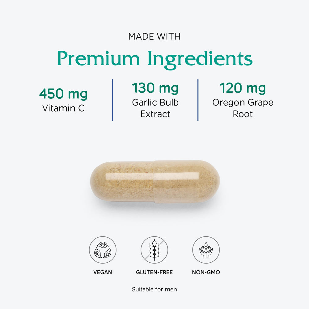 Vitanica Immune Symmetry packaging showing vegan-friendly design.