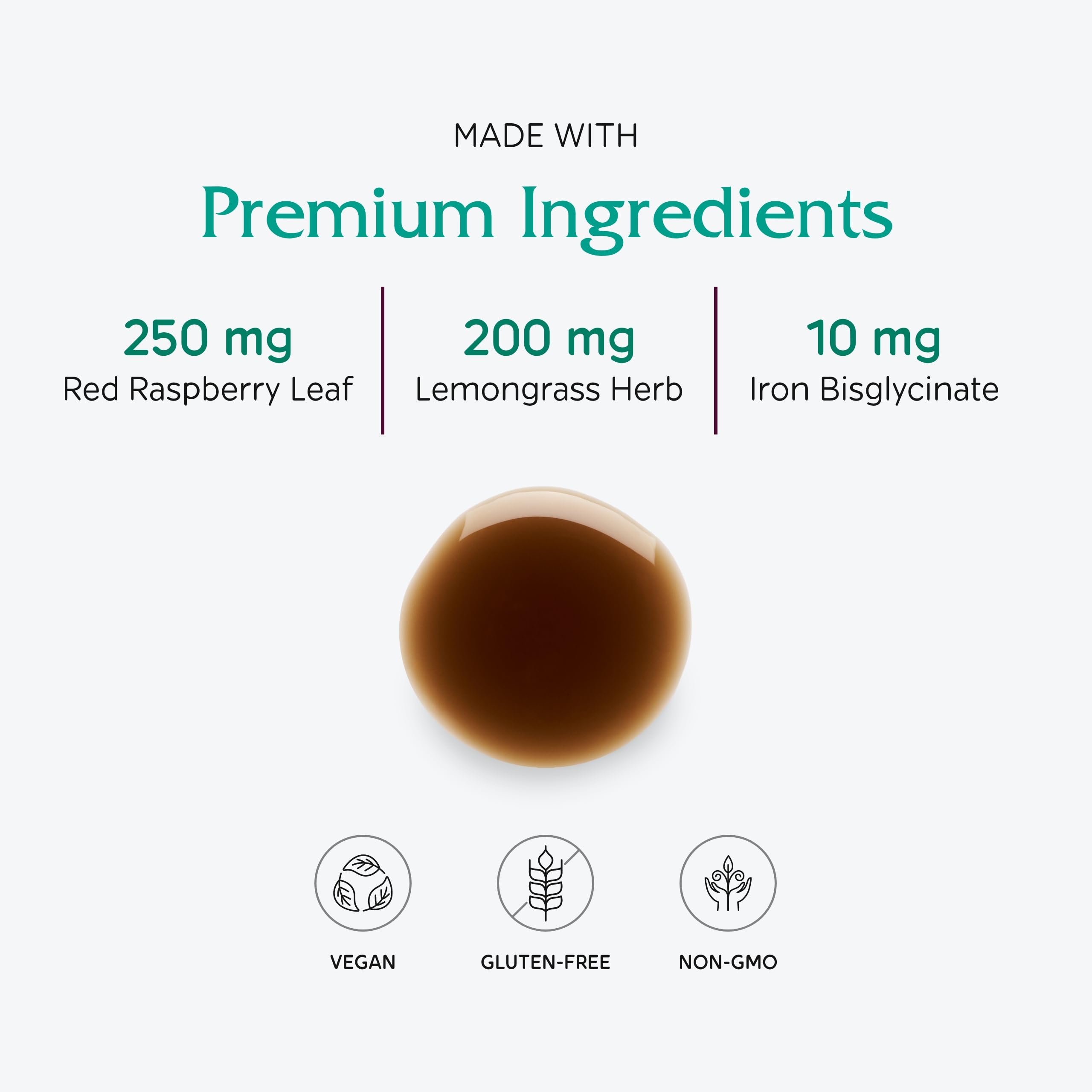 Vitanica Iron Tonic vegan label confirms plant-based formula