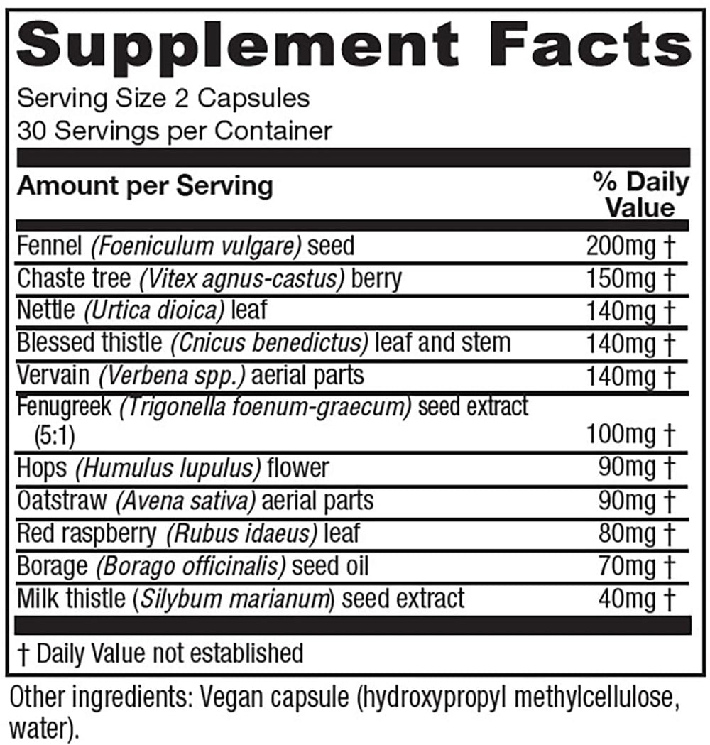 Vitanica LactationBlend capsules ready for daily use
