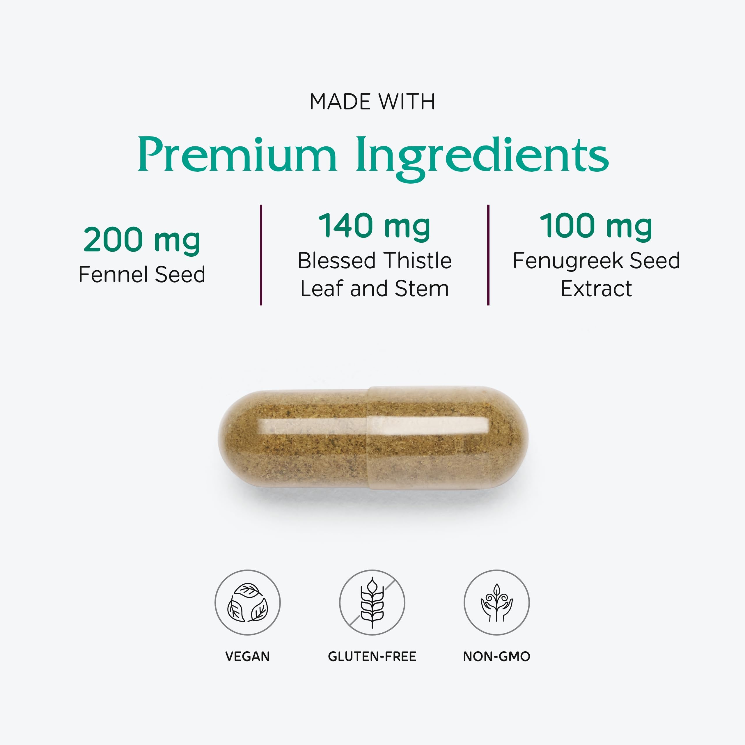 Vitanica LactationBlend milk thistle ingredient highlighting liver support