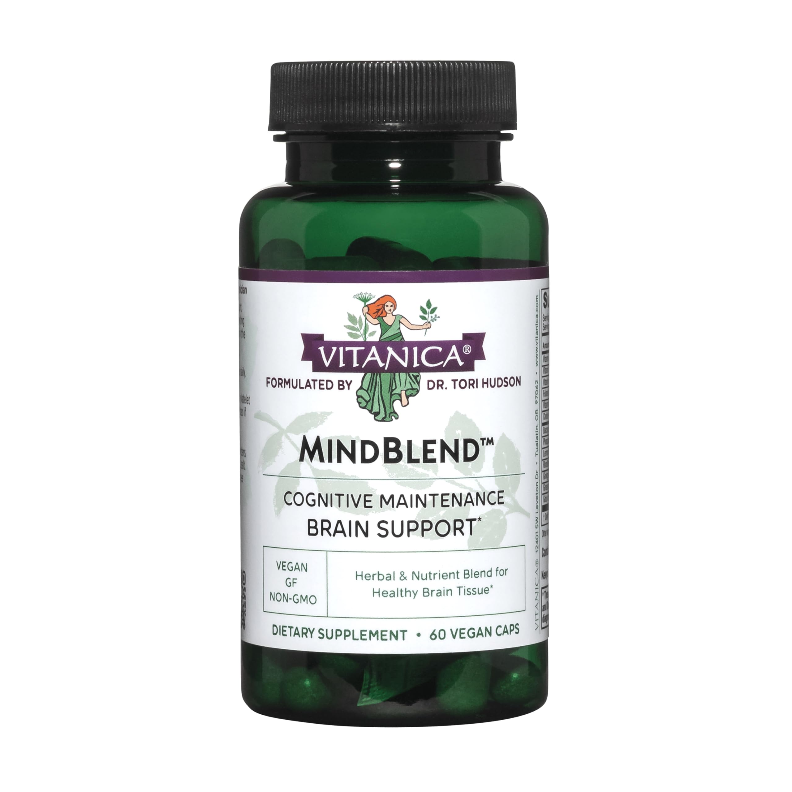 Vitanica MindBlend brain-support bottle for daily cognitive wellness