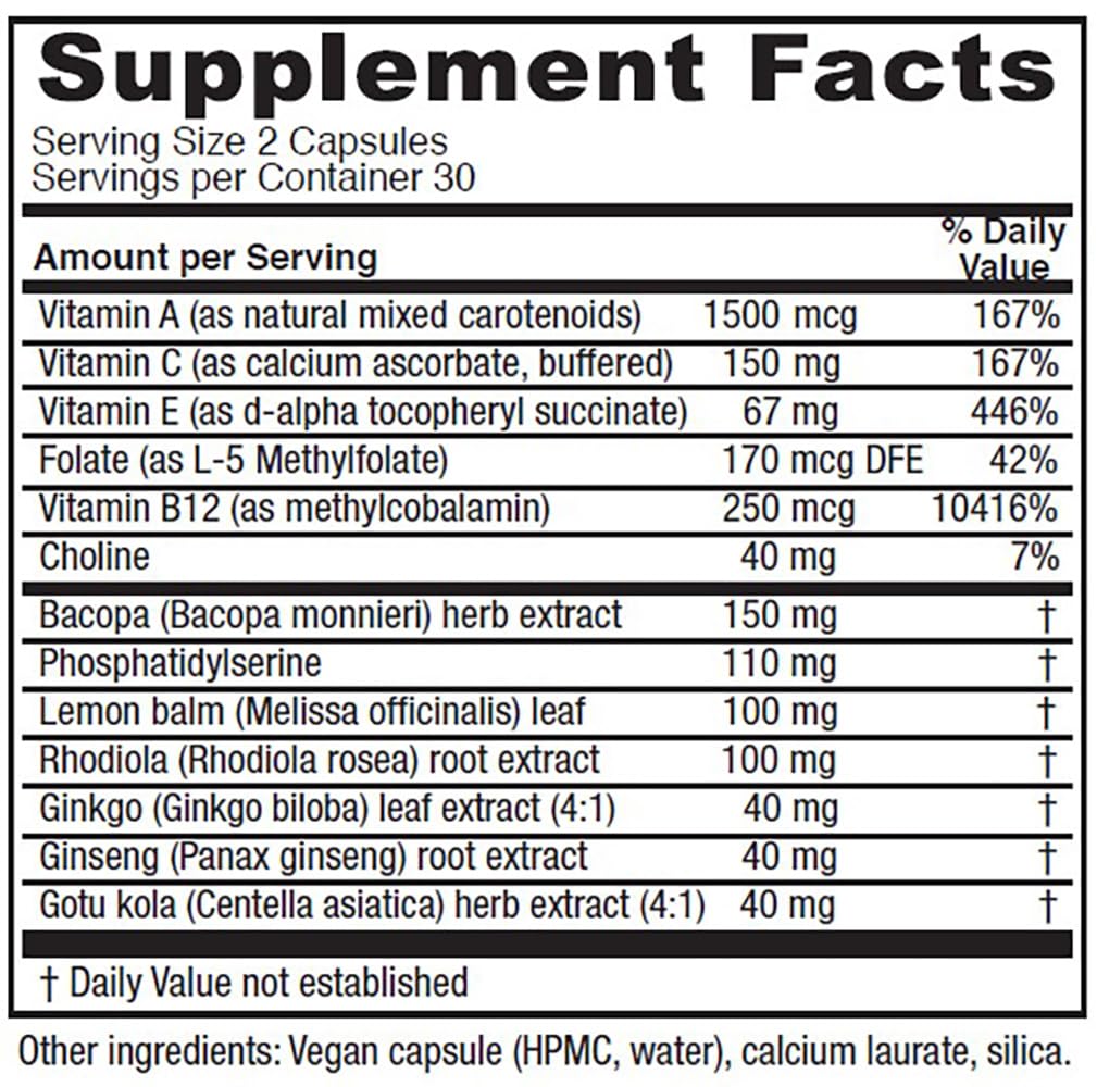 Vitanica MindBlend capsules closeup highlighting vegan support