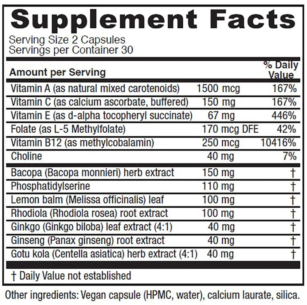 Vitanica MindBlend capsules closeup highlighting vegan support
