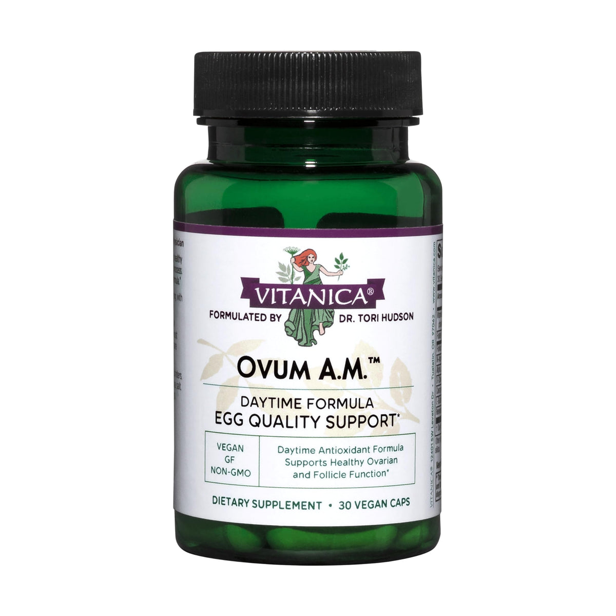Vitanica Ovum A.M. daytime capsules support egg quality during daytime use.