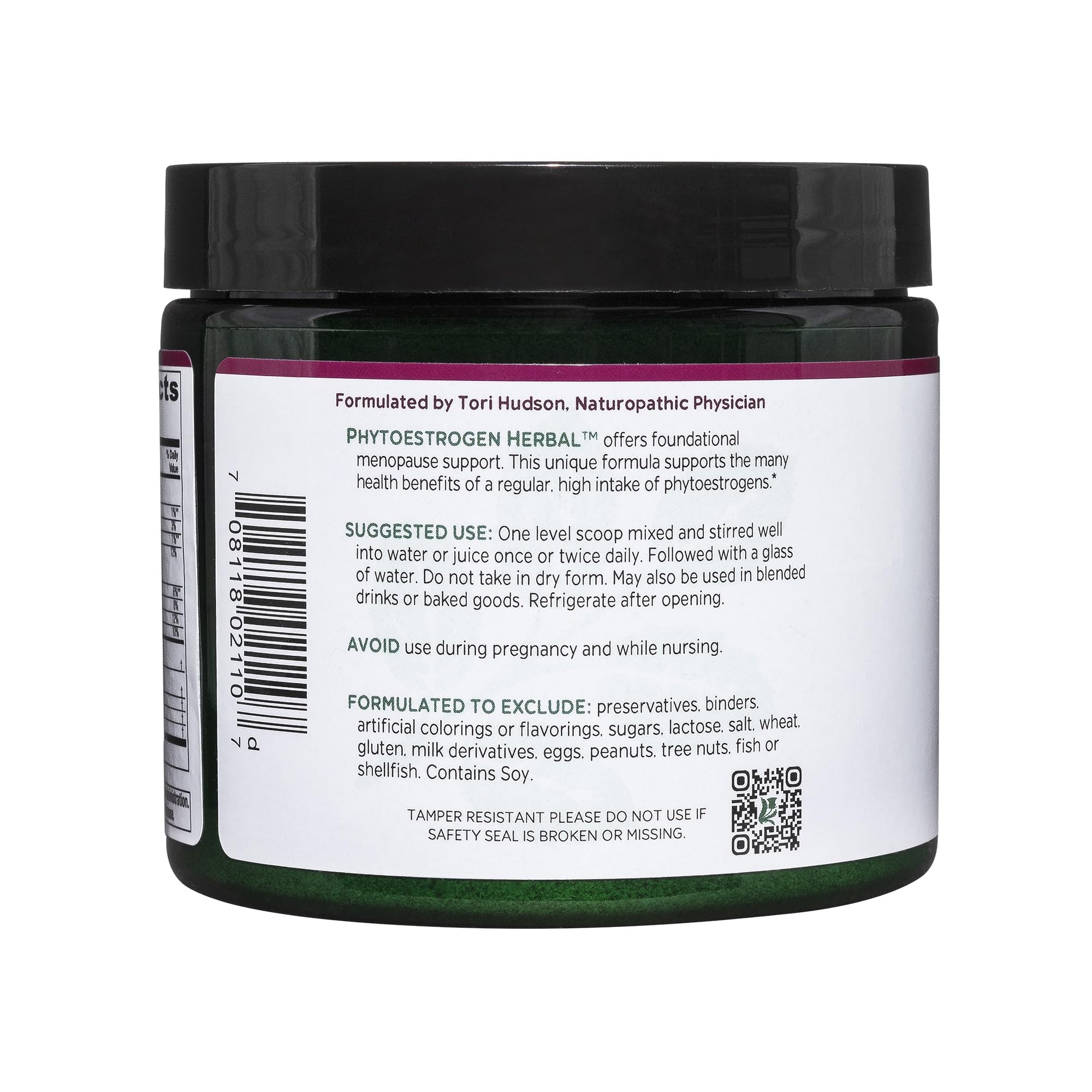 Vitanica PhytoEstrogen Herbal powder being stirred into water