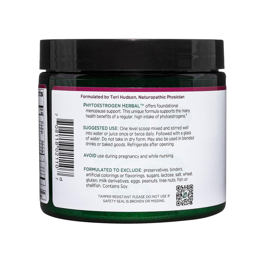 Vitanica PhytoEstrogen Herbal powder being stirred into water