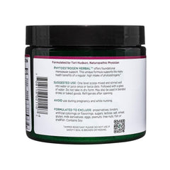 Vitanica PhytoEstrogen Herbal powder being stirred into water