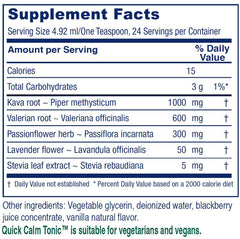 Vitanica Quick Calm Tonic dropper ready to measure calming dose
