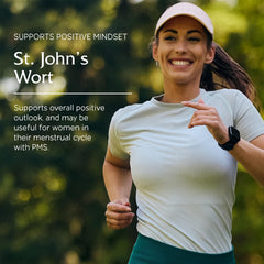 Vitanica St. John's Wort capsules close-up demonstrates quality capsules for daily mood support.