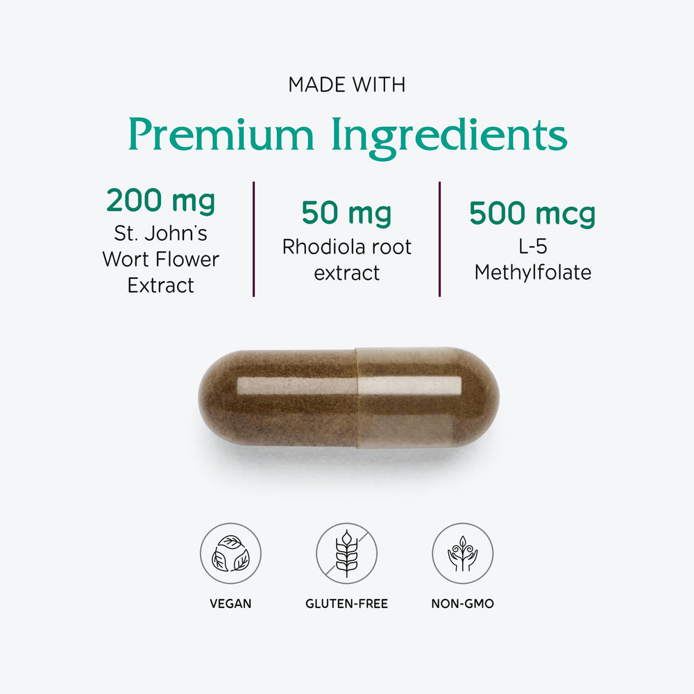 Vitanica Uplift pills top view showing capsule shape and consistency.