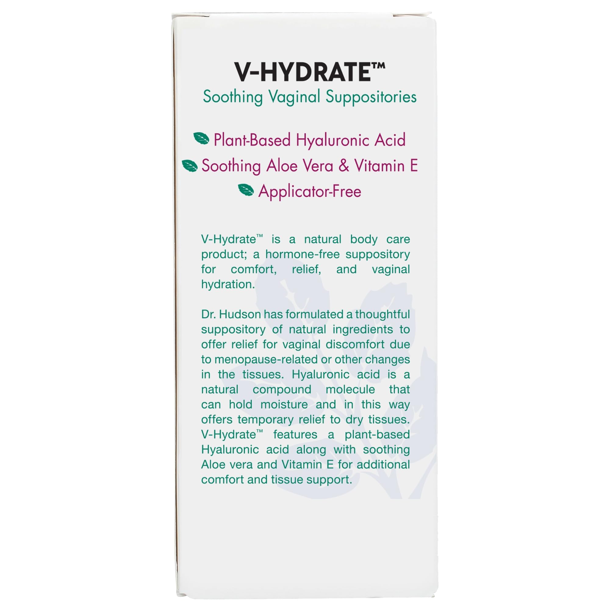 Vitanica V-Hydrate ingredients include aloe and vitamin E for soothing moisture.