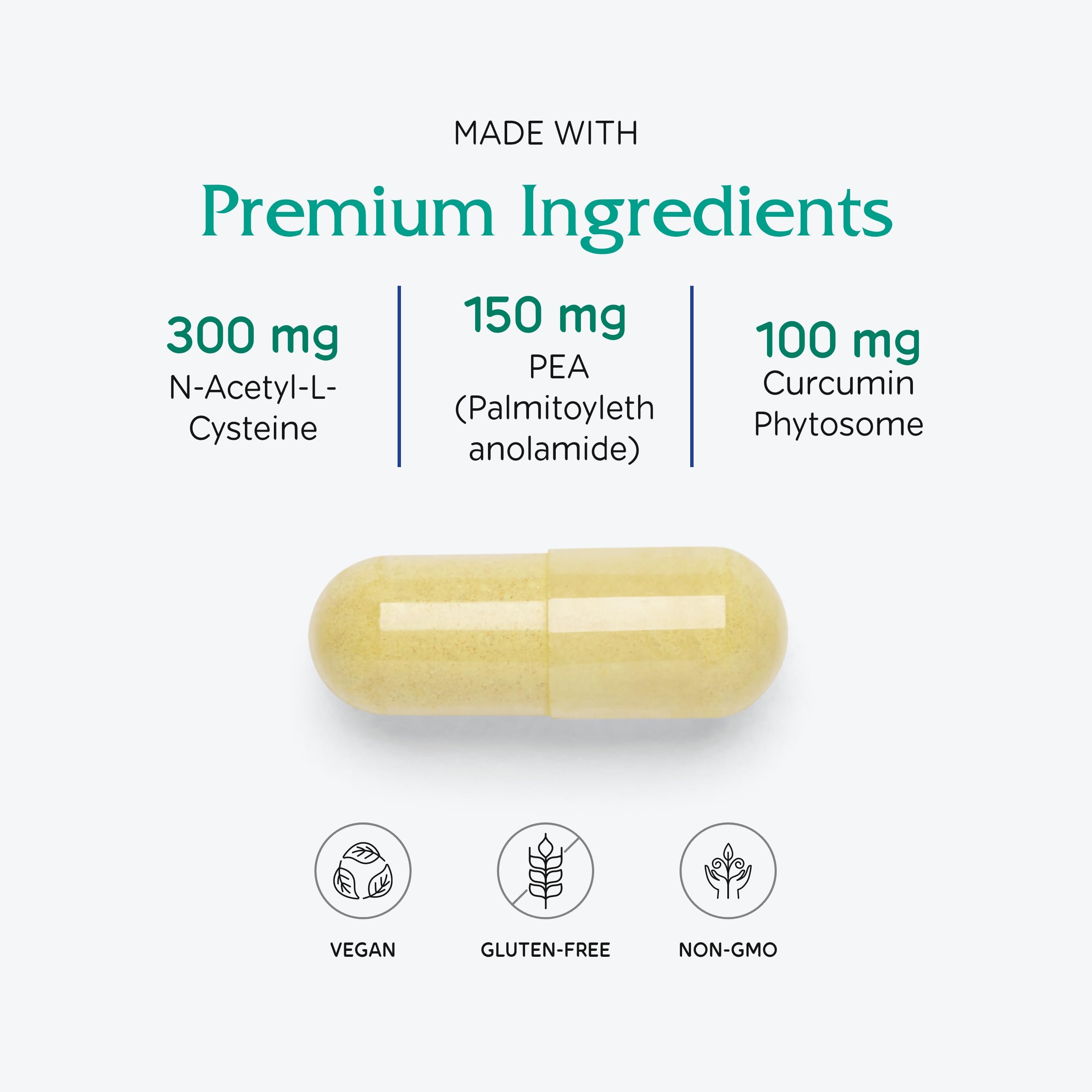 Vitanica vegan capsules packaging emphasizing convenient daily dosing