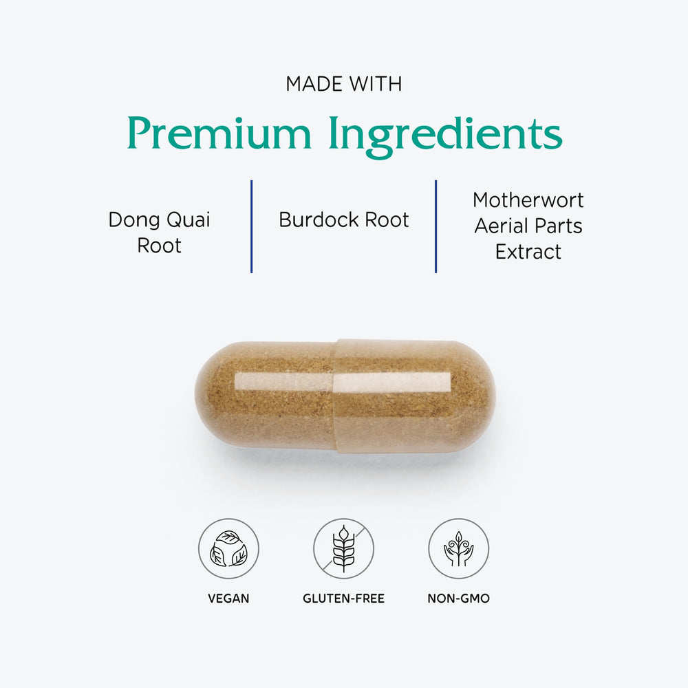 Vitanica Women's Phase II label emphasizing doctor-formulated blend.