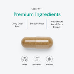 Vitanica Women's Phase II label emphasizing doctor-formulated blend.