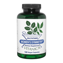 Vitanica Women's Symmetry bottle front for comprehensive daily wellness