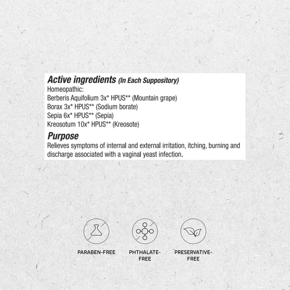 Vitanica Yeast Arrest packaging back lists ingredients and directions