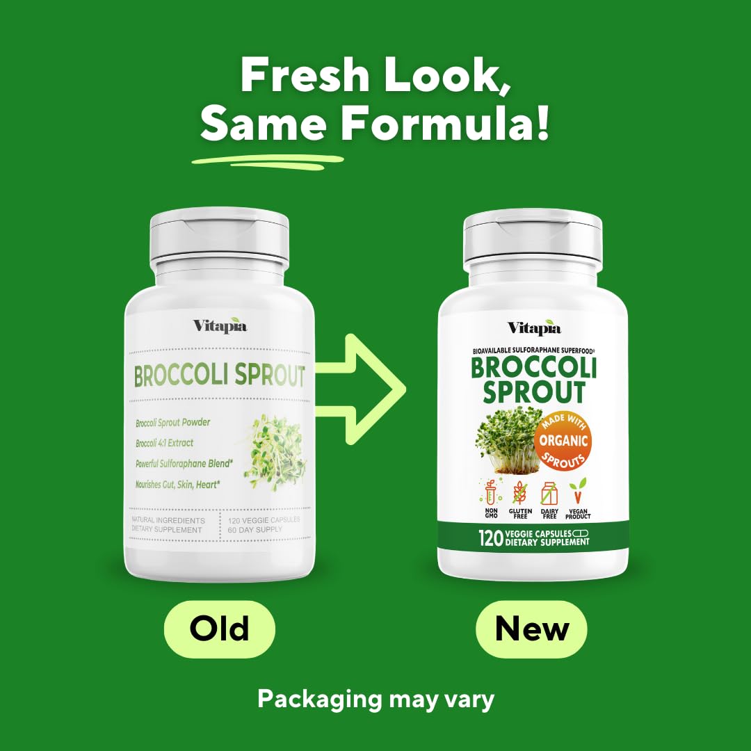 Vitapia broccoli extract 4:1 visual highlights concentrated nutrient source.