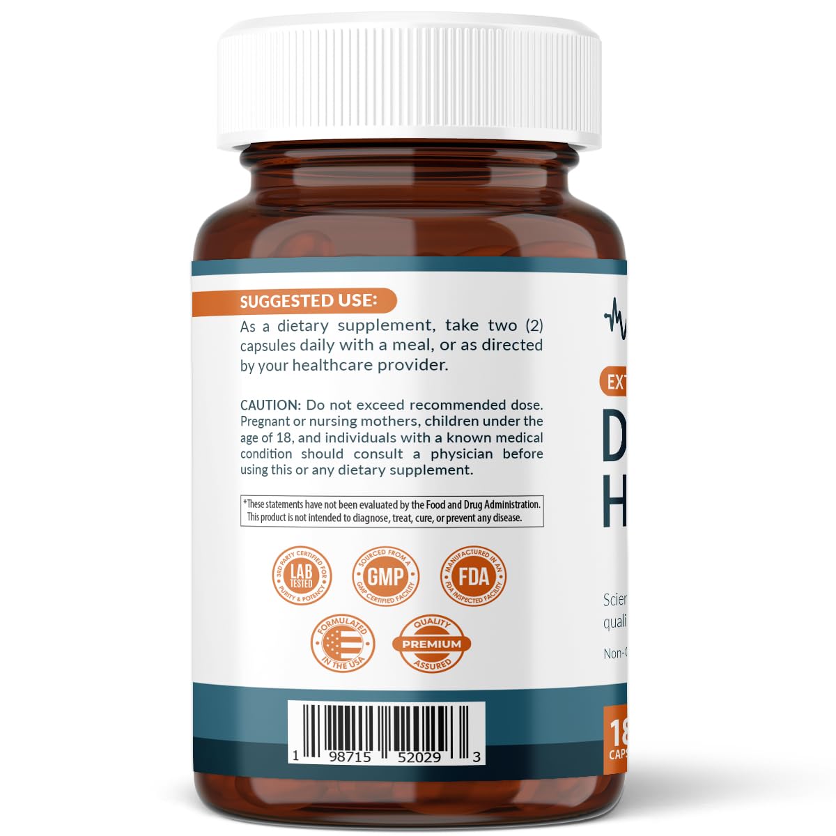 VitaPulse Diosmin Complex 1000mg label highlights potency.