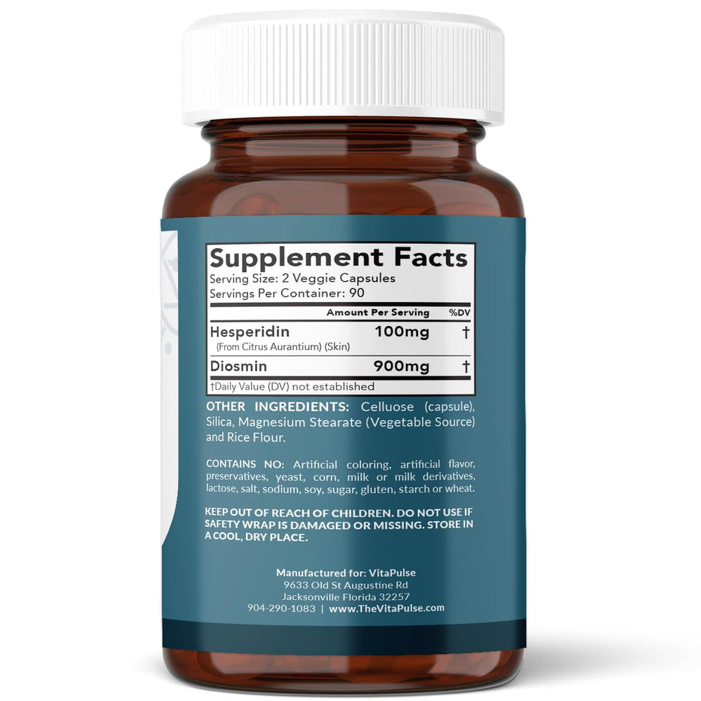 VitaPulse Hesperidin Plus capsules arranged for easy dosing.