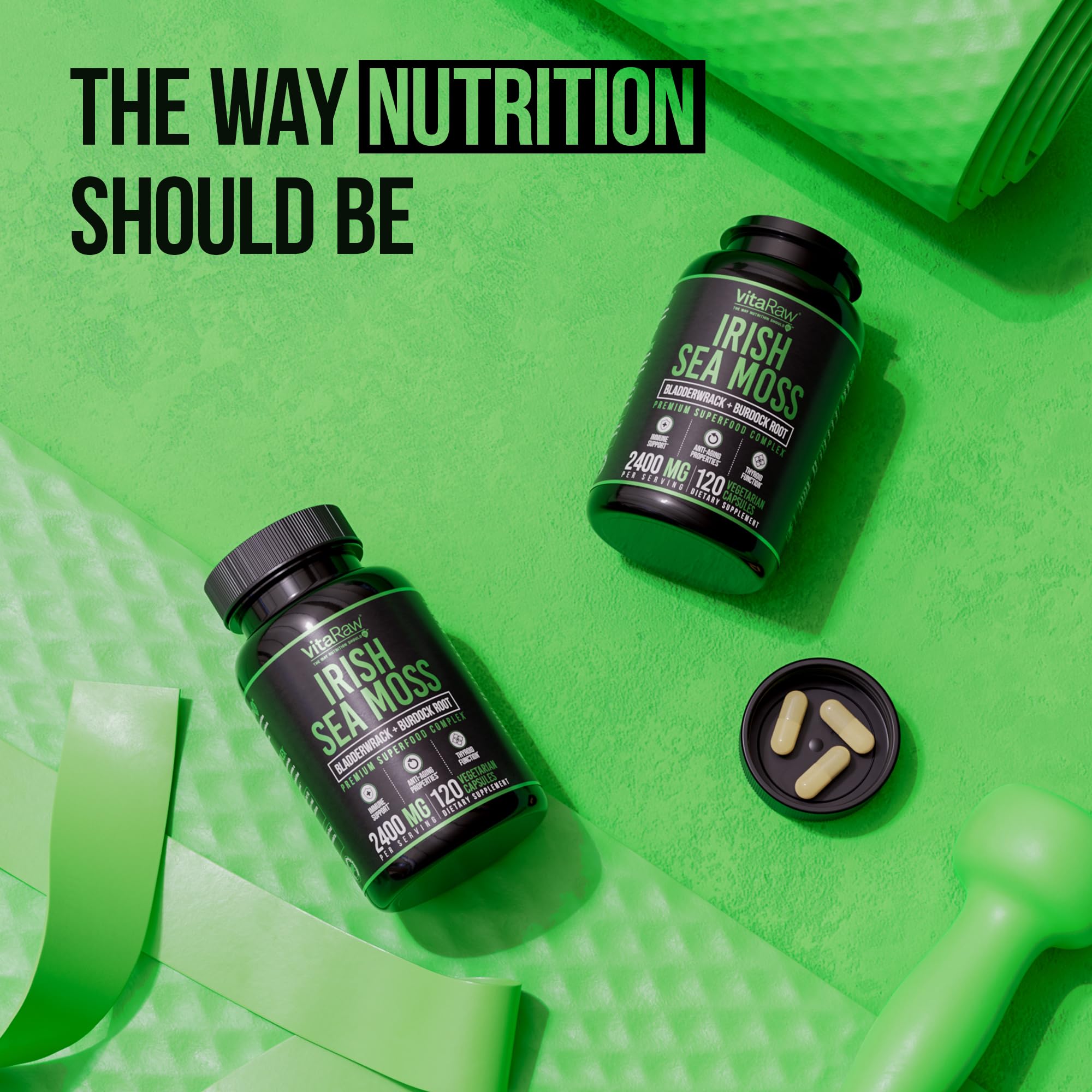 VitaRaw dosed capsules collection demonstrates consistent servings.