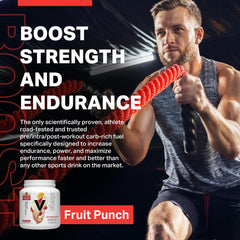 Vitargo Carbohydrate Powder mixed in a glass for a sugar free training drink