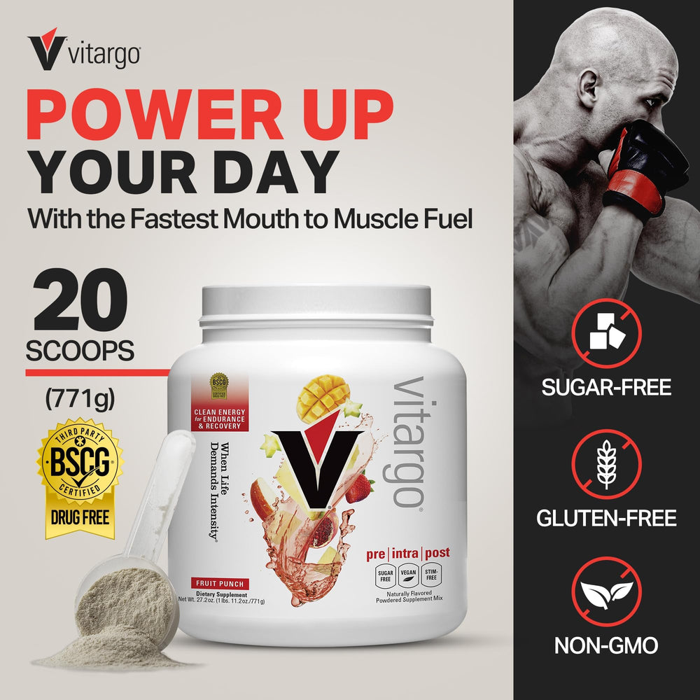 Vitargo powder scoop ready to mix for intra workout energy