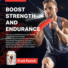 Vitargo Fruit Punch mixed with water for sugar-free hydration during training.