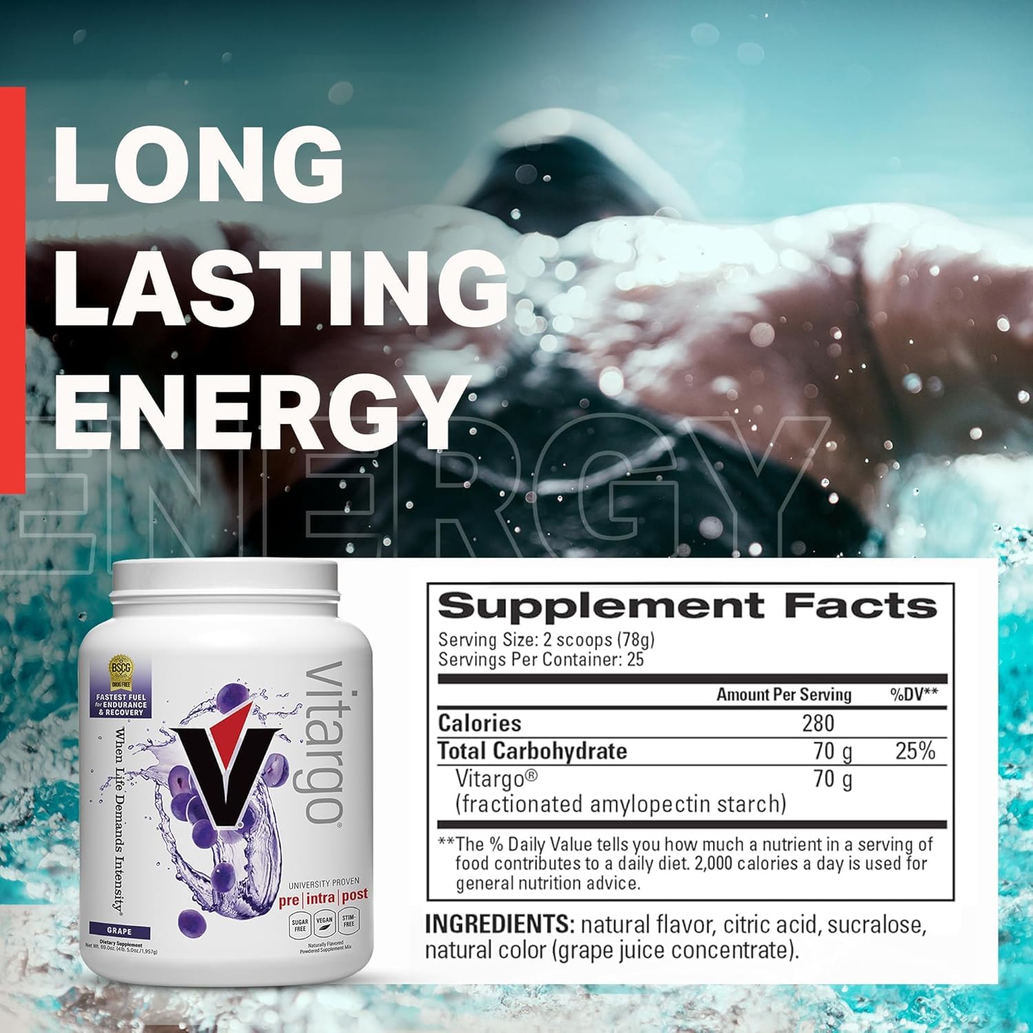 Vitargo grape shaker bottle ready for quick mixing