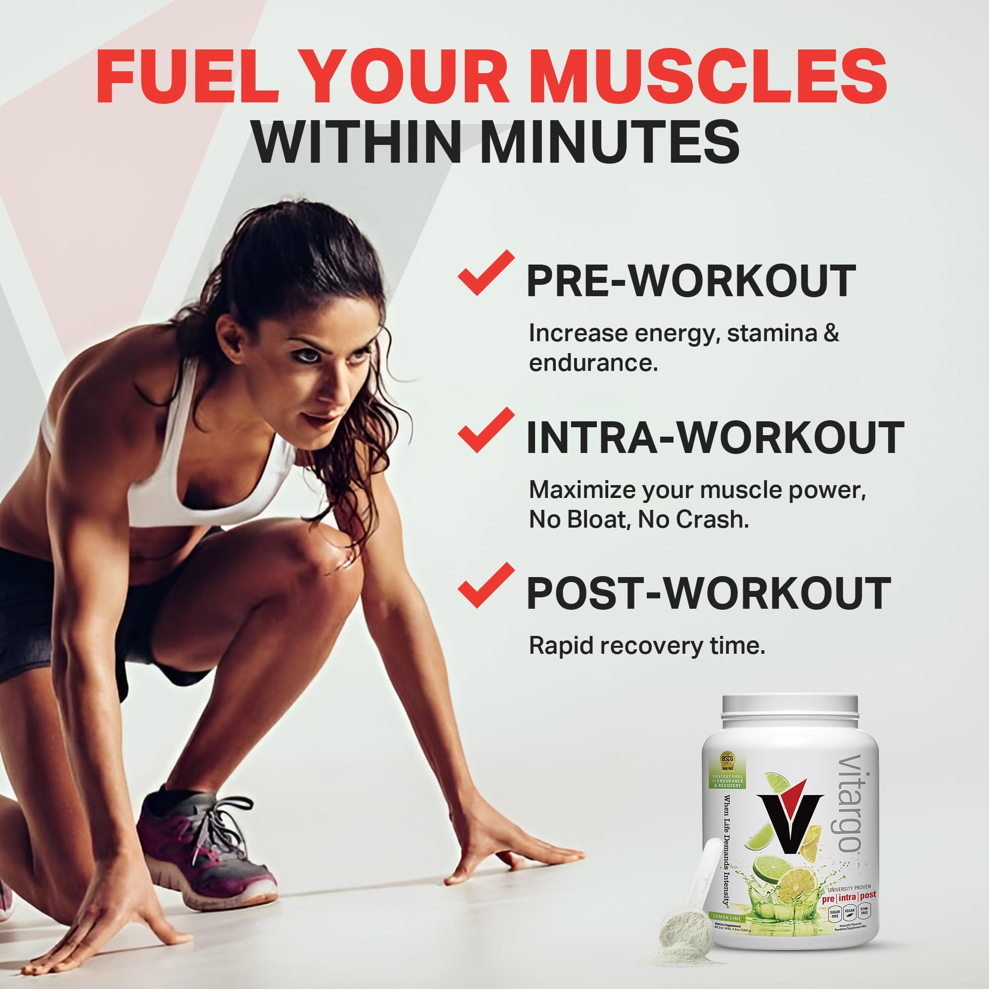 Vitargo lemon-lime athlete demonstrates use during a training session.