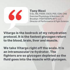 Vitargo post-workout recovery mix helps replenish glycogen and support training recovery