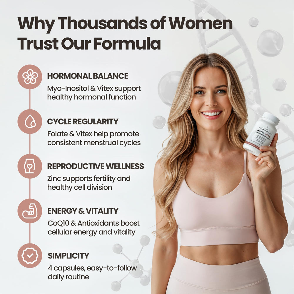 VITASEI Happy Hope capsules in hand for daily use.