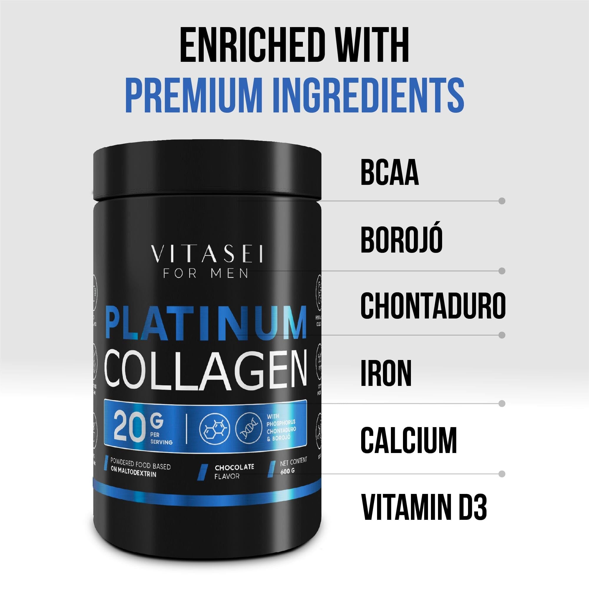 VITASEI collagen for men with BCAAs blends evenly in hot milk for a warming, energizing drink.