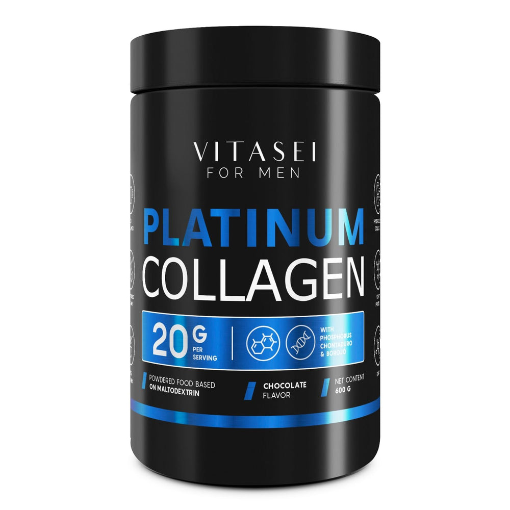 VITASEI hydrolyzed collagen for men blends smoothly in a shaker for a convenient protein boost.