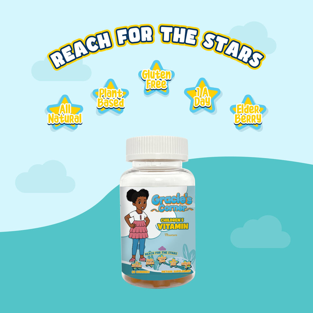 Vitastars Gracie's Corner Stars daily-use gummies simplify routines.