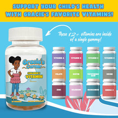 Vitastars Gracie's Corner Stars omega-3 gummies for brain and eye support.