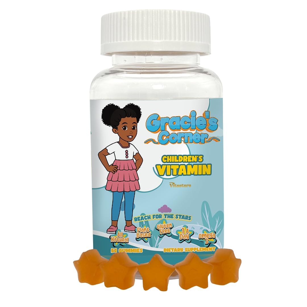Vitastars Gracie's Corner Stars star-shaped gummies support daily kid nutrition.