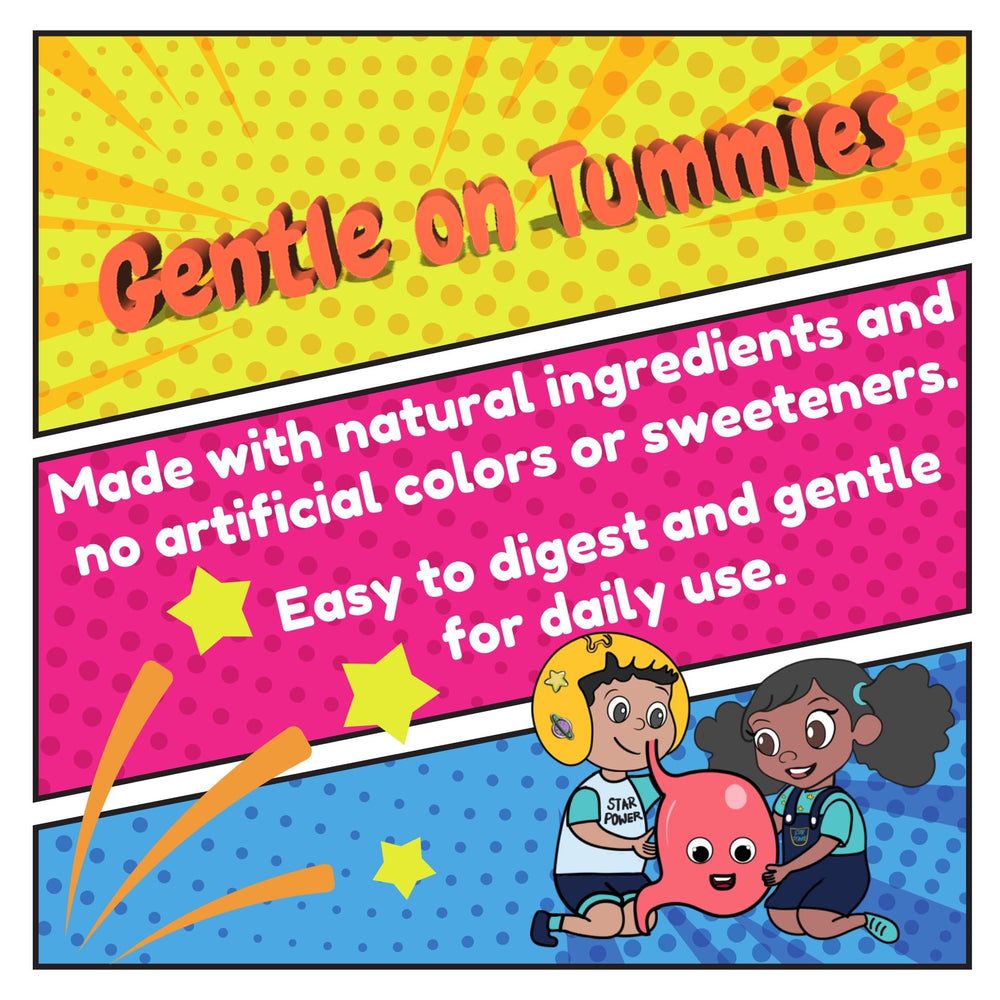 Vitastars picky-eater-approved gummies demonstrate kid-friendly, no-mess vitamin routine.