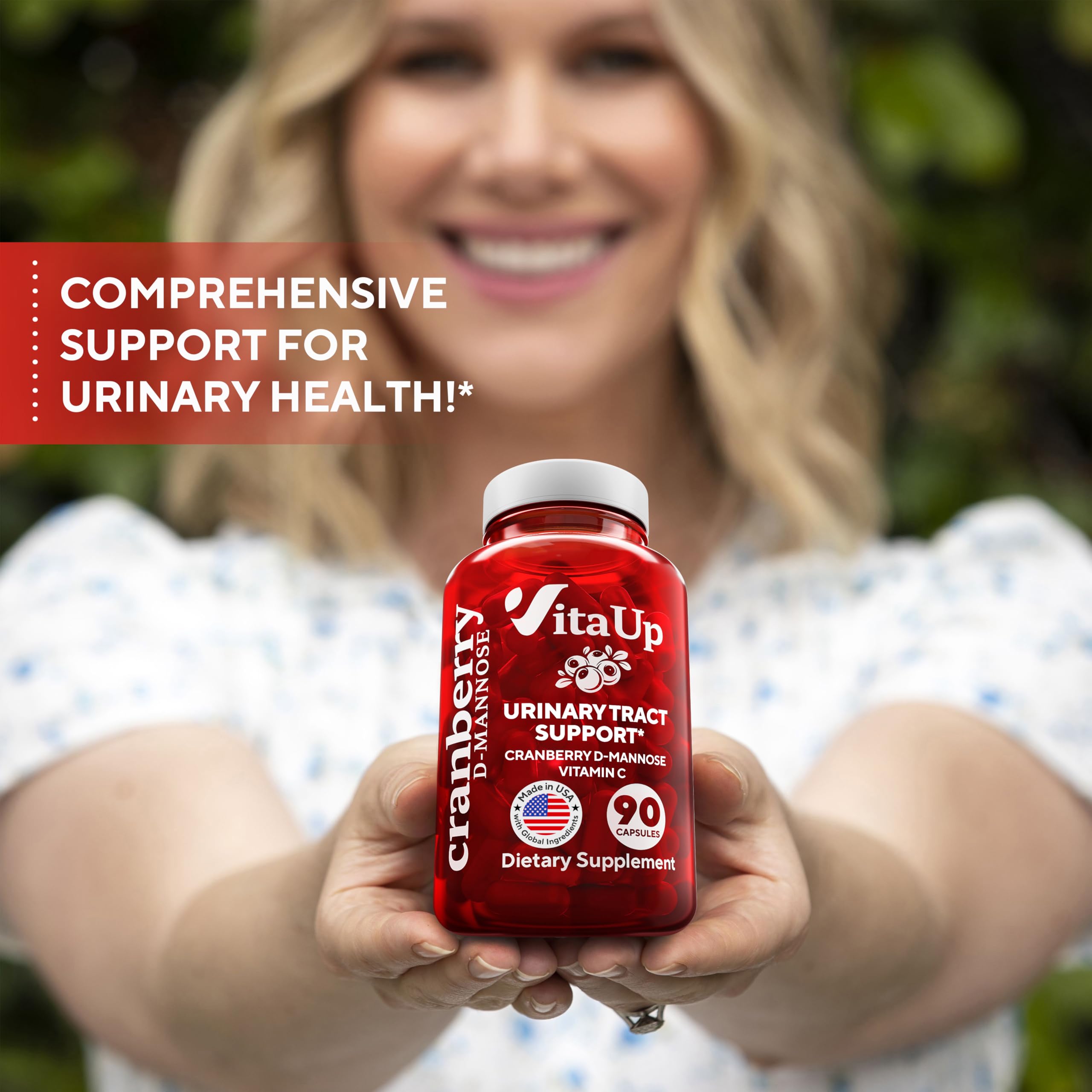 VitaUp Cranberry extract ingredient panel detail promoting antioxidant support