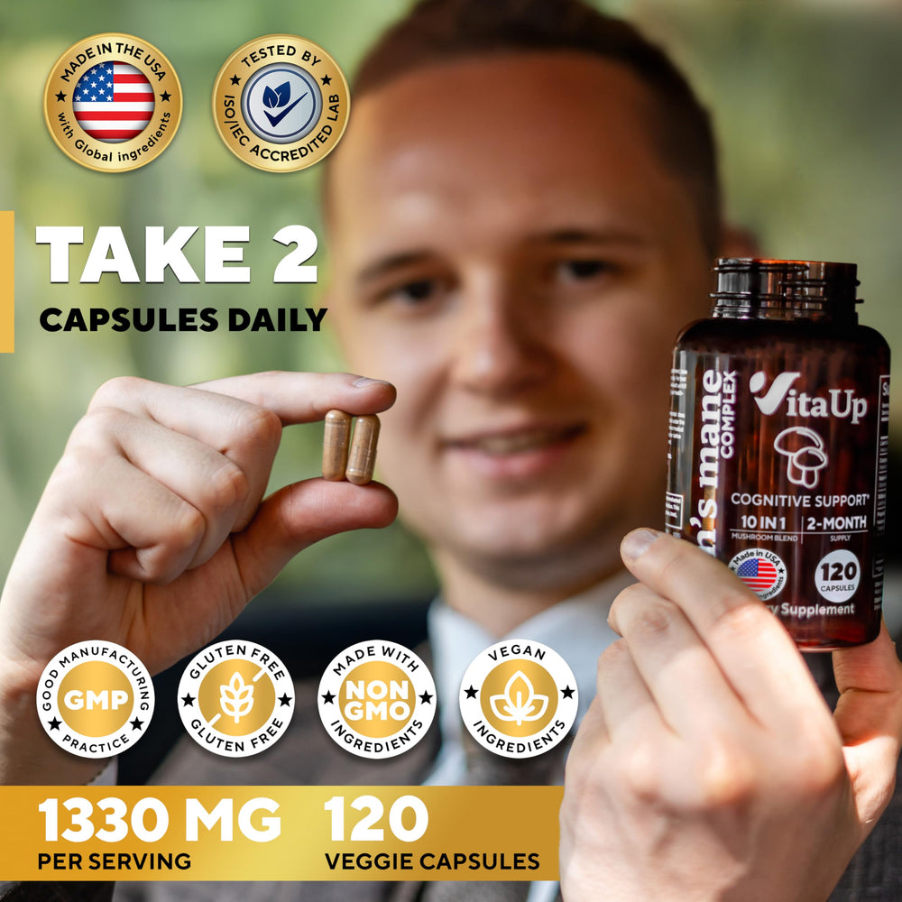 VitaUp third-party-lab-tested label demonstrates verified potency and purity.