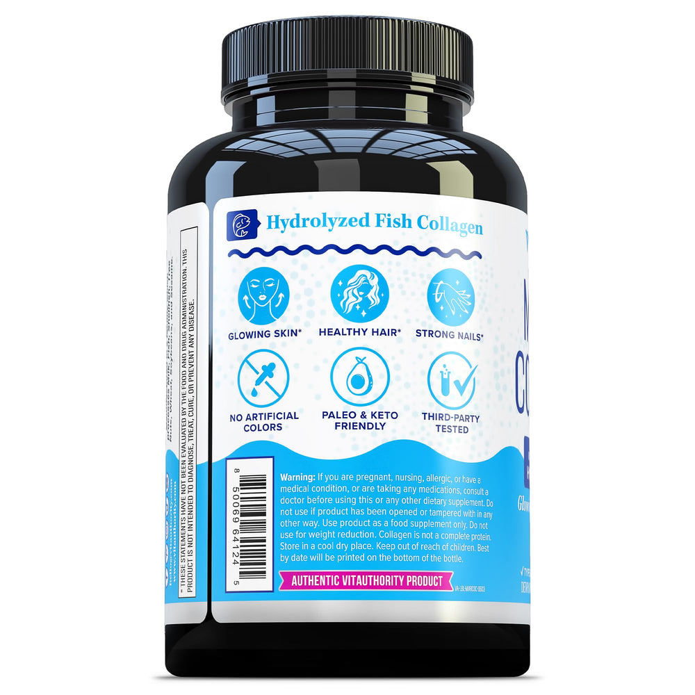 Morning routine with Vitauthority capsules demonstrating easy daily use.