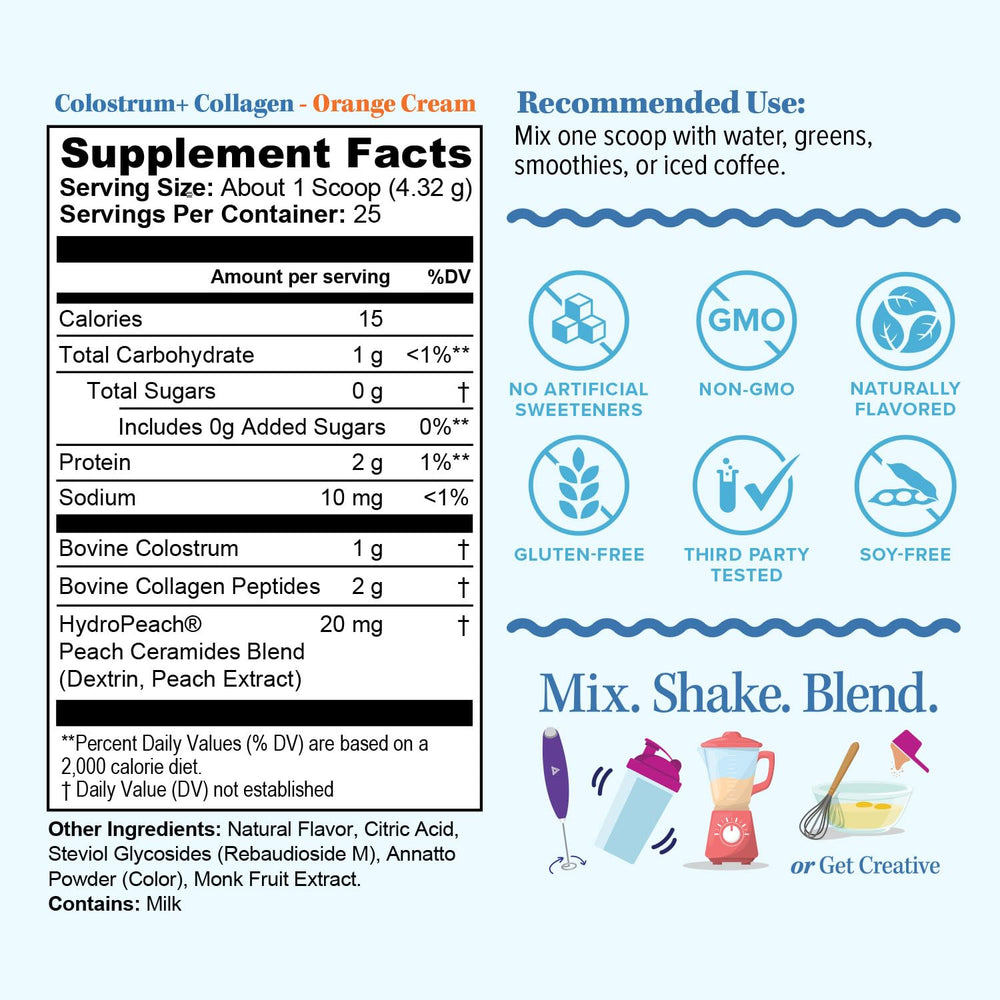 Vitauthority Hydro Peach ceramides detail showing skin hydration support