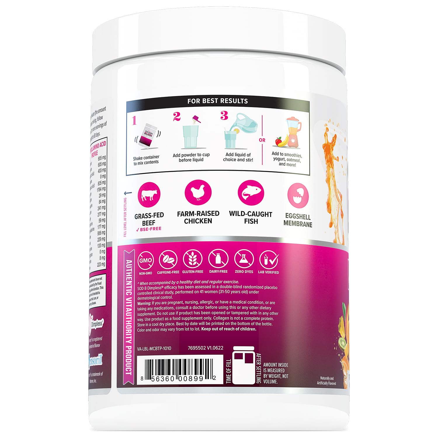 Packaging shot of Vitauthority Multi Collagen Burn on a clean surface