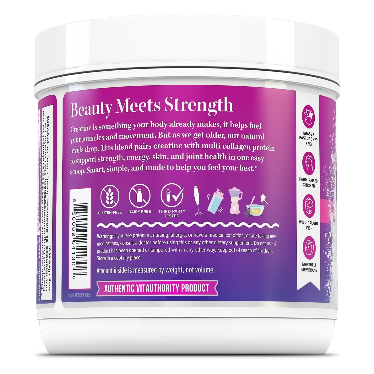 Vitauthority Muscle Recovery Performance conveys workout recovery potential