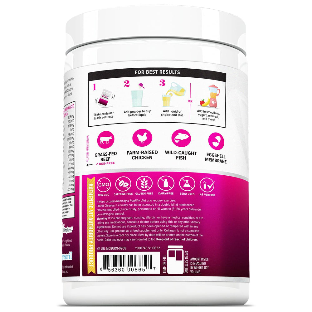 Vitauthority product packaging on shelf conveys clean, premium design.