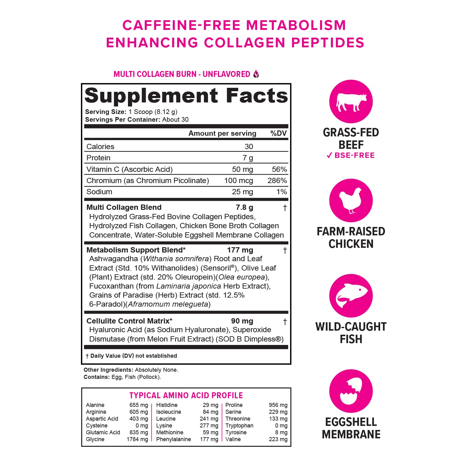 Vitauthority unflavored collagen powder dissolves easily in water for convenient daily use.