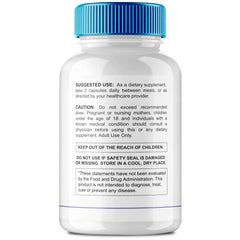 Packaging label showing vitamins and minerals for oral protection
